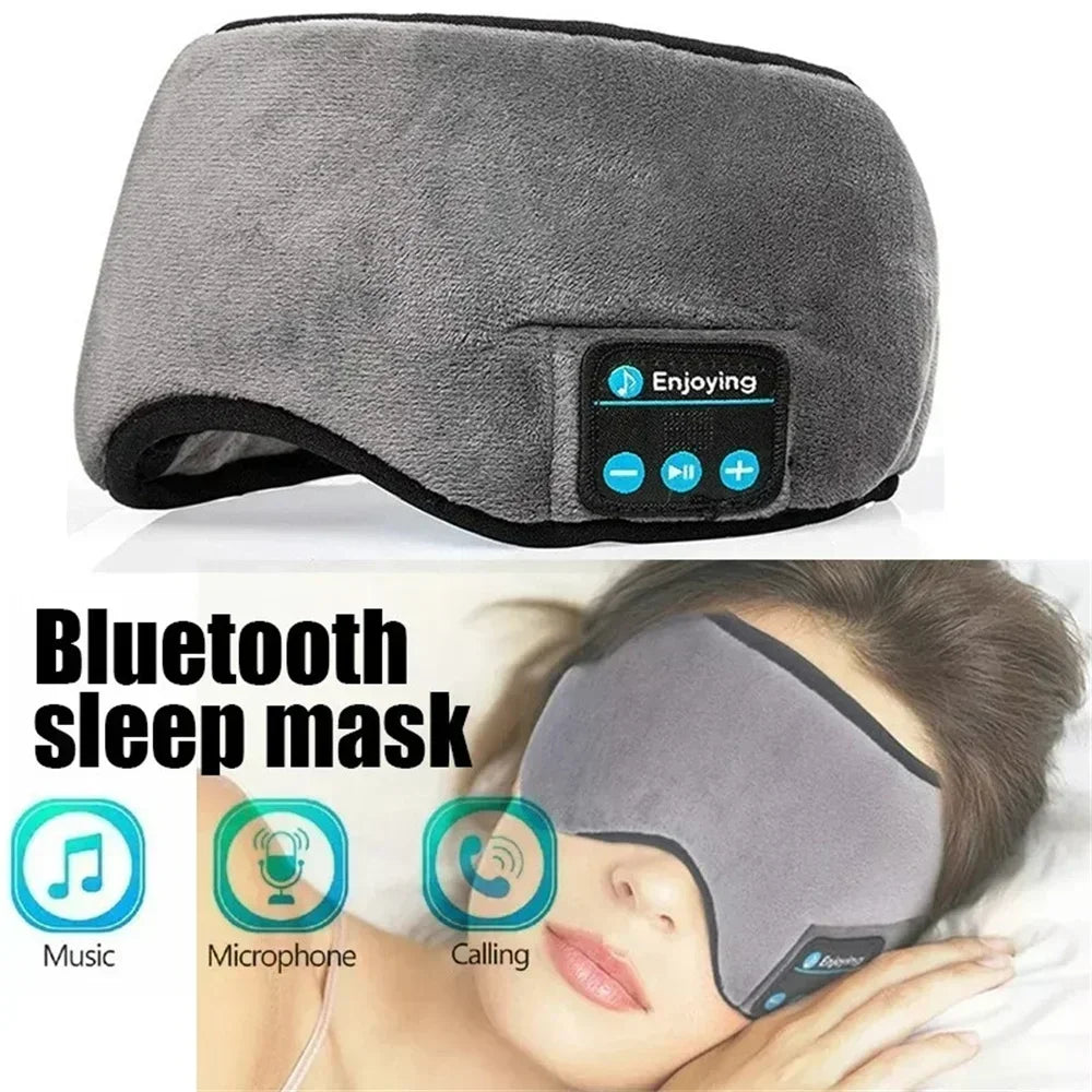 Bluetooth Sports Sleeping Earphones New Headband Elastic Wireless Headphone Music Eye Mask Blackout Noise Cancellation Headset - Fortunato Store