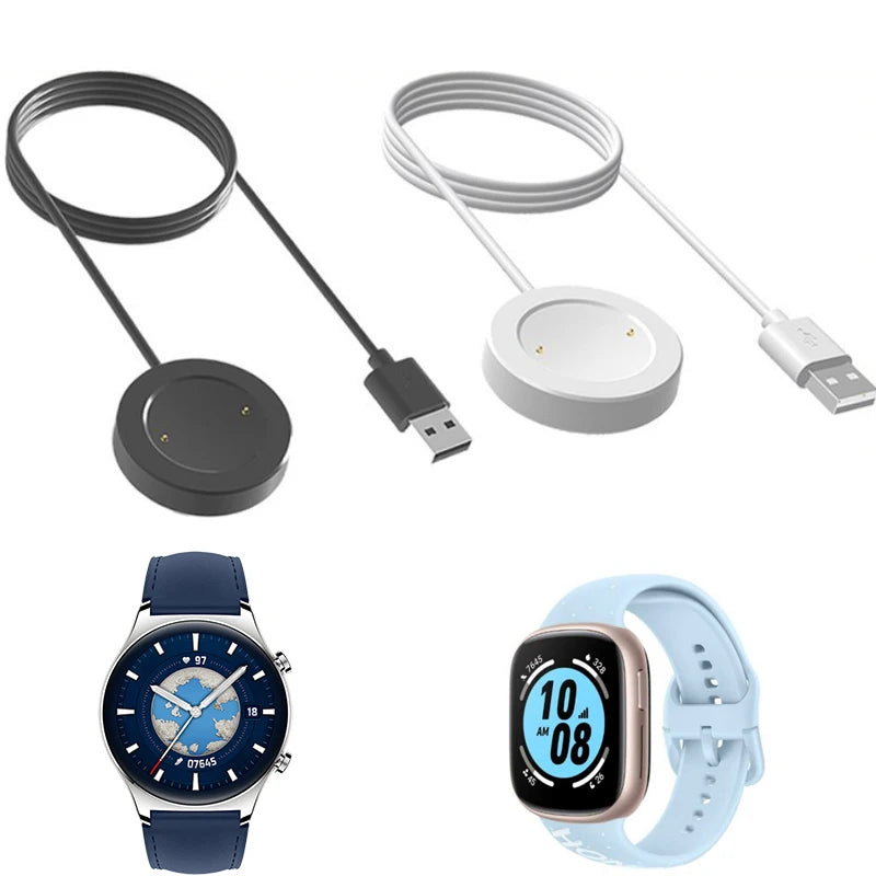 Smartwatch Dock Charger Adapter USB Charging Cable Power Charge Wire for Honor Watch 4 watch4/GS 3 GS3 Smart Accessories - Fortunato Store