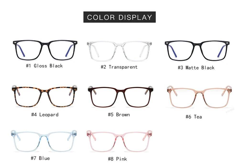 Blue Light Blocking Glasses – Rectangle Gaming & Office Eyewear - Fortunato Store