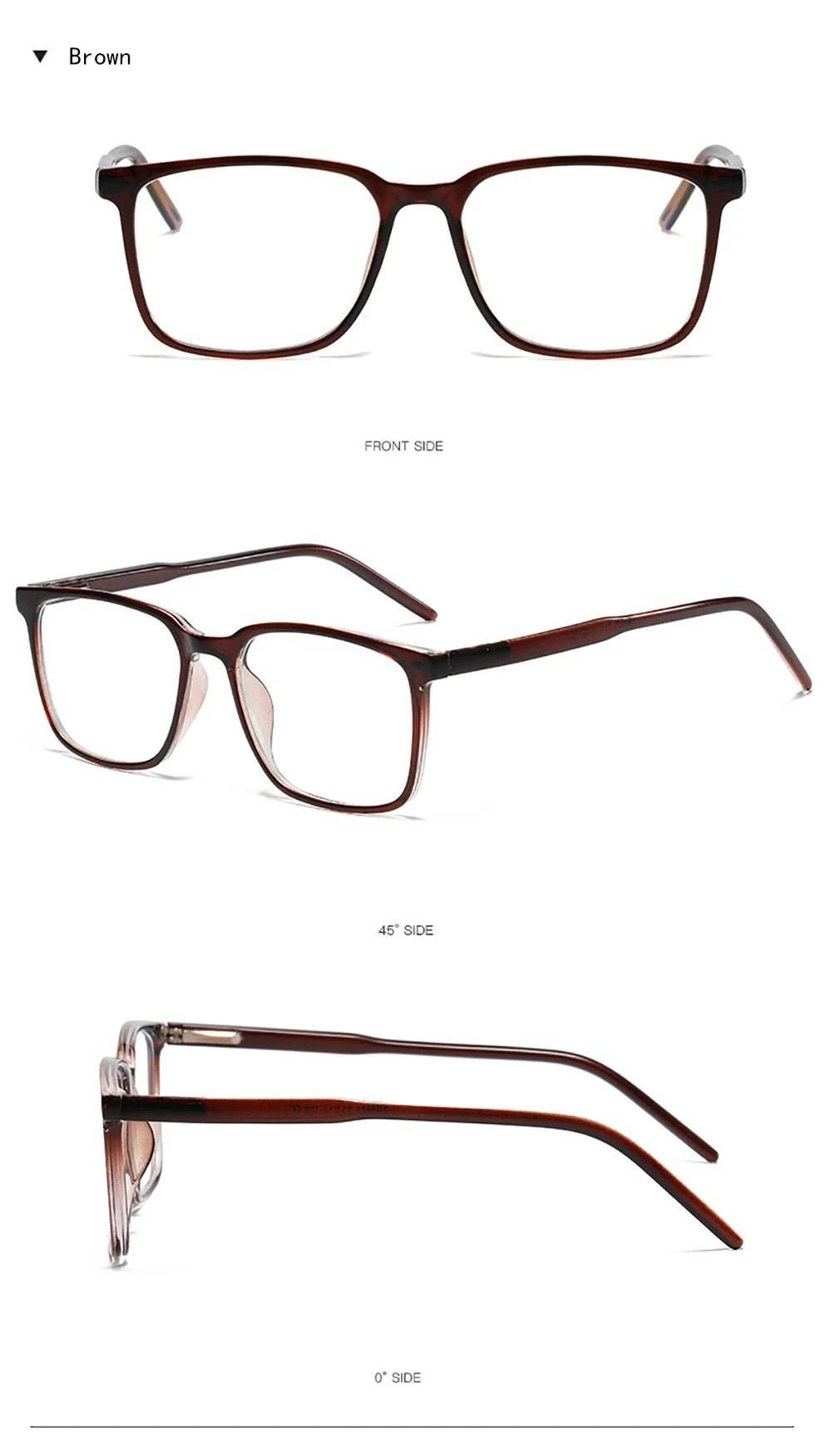 Blue Light Blocking Glasses – Rectangle Gaming & Office Eyewear - Fortunato Store