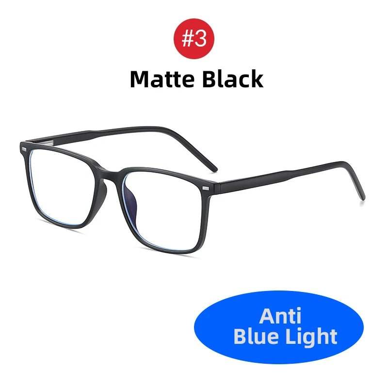 Blue Light Blocking Glasses – Rectangle Gaming & Office Eyewear - Fortunato Store