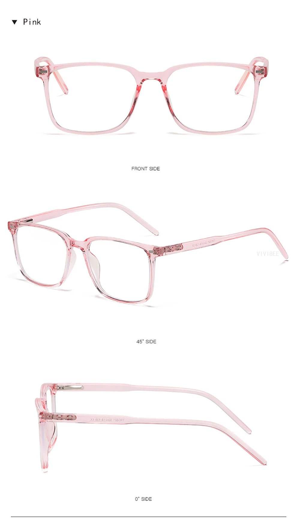 Blue Light Blocking Glasses – Rectangle Gaming & Office Eyewear - Fortunato Store