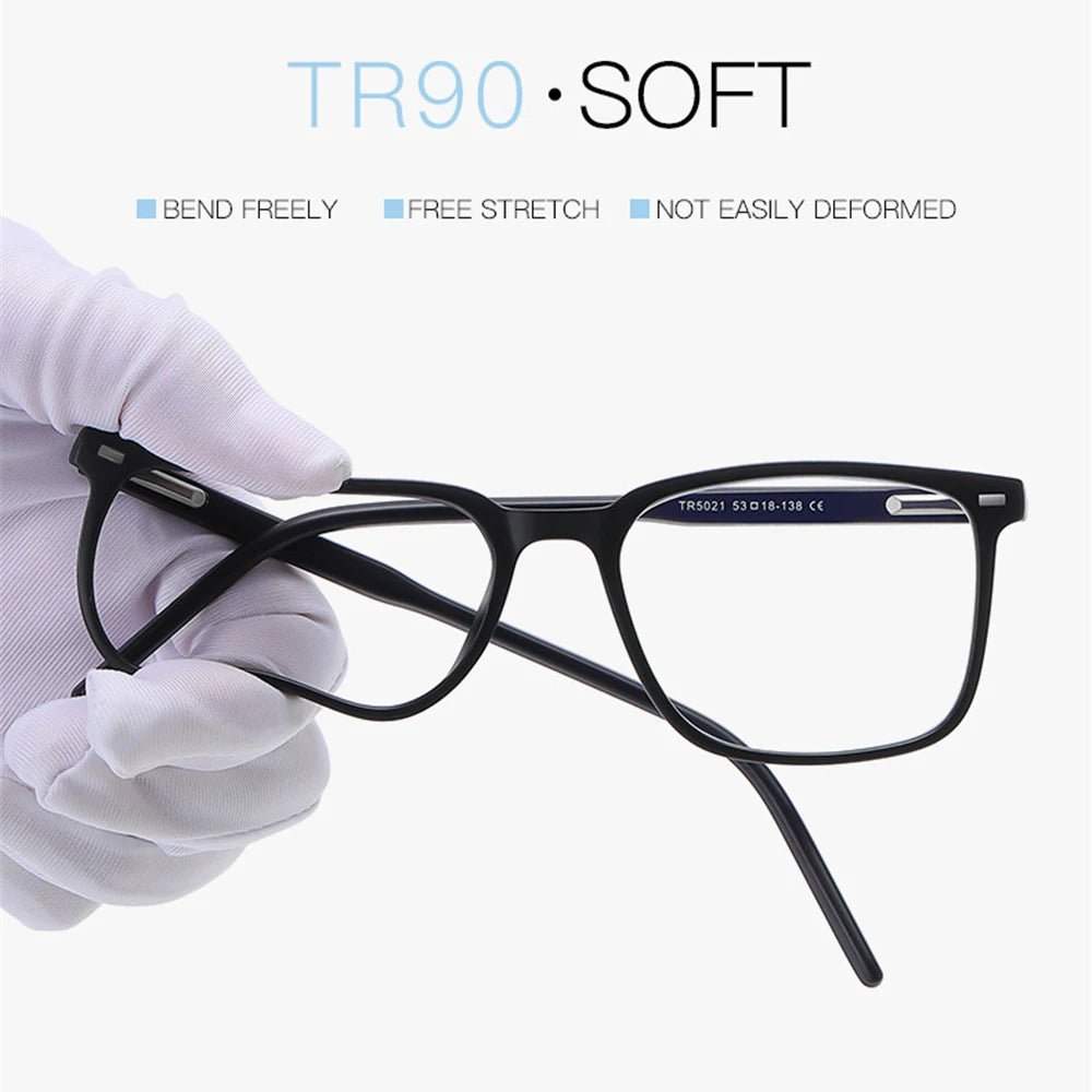 Blue Light Blocking Glasses – Rectangle Gaming & Office Eyewear - Fortunato Store