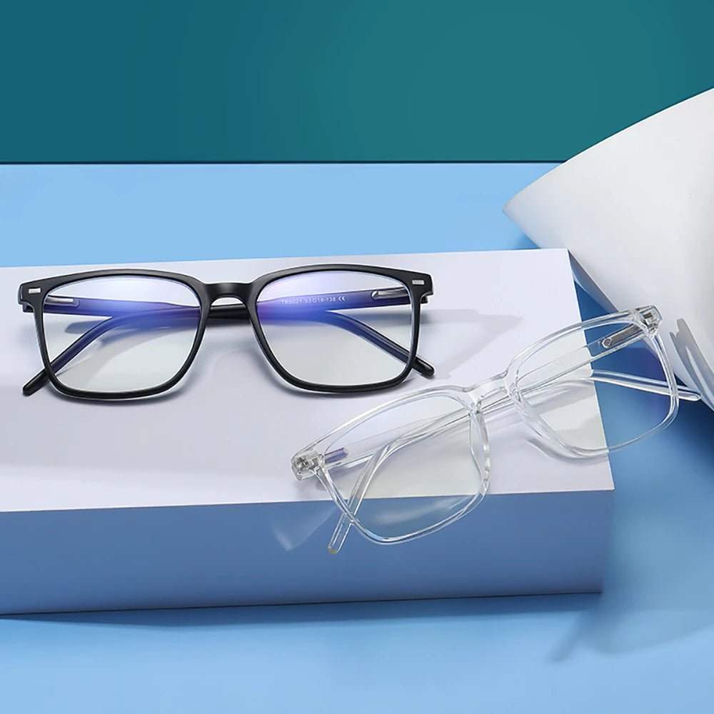 Blue Light Blocking Glasses – Rectangle Gaming & Office Eyewear - Fortunato Store