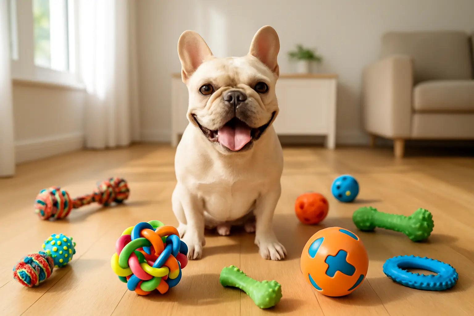 20250516_2344_Playful_French_Bulldog_Indoors_simple_compose_01jve5echxf93s5trbf732gc1k_b6b09666-cf3d-48de-a854-65dbec8d31aa - Fortunato Store