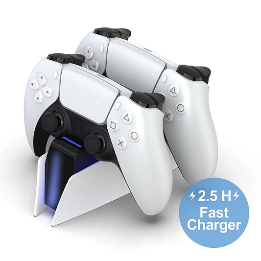 for PS5 Type-C DualSense Charging Station Dual Charging Dock Charger Stand for PlayStation 5 DualSense Wireless Game Controller - Fortunato Store