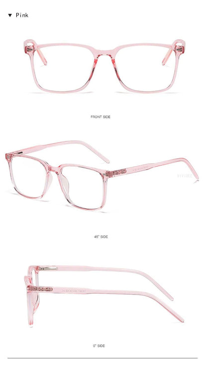 Blue Light Blocking Glasses – Rectangle Gaming & Office Eyewear - Fortunato Store