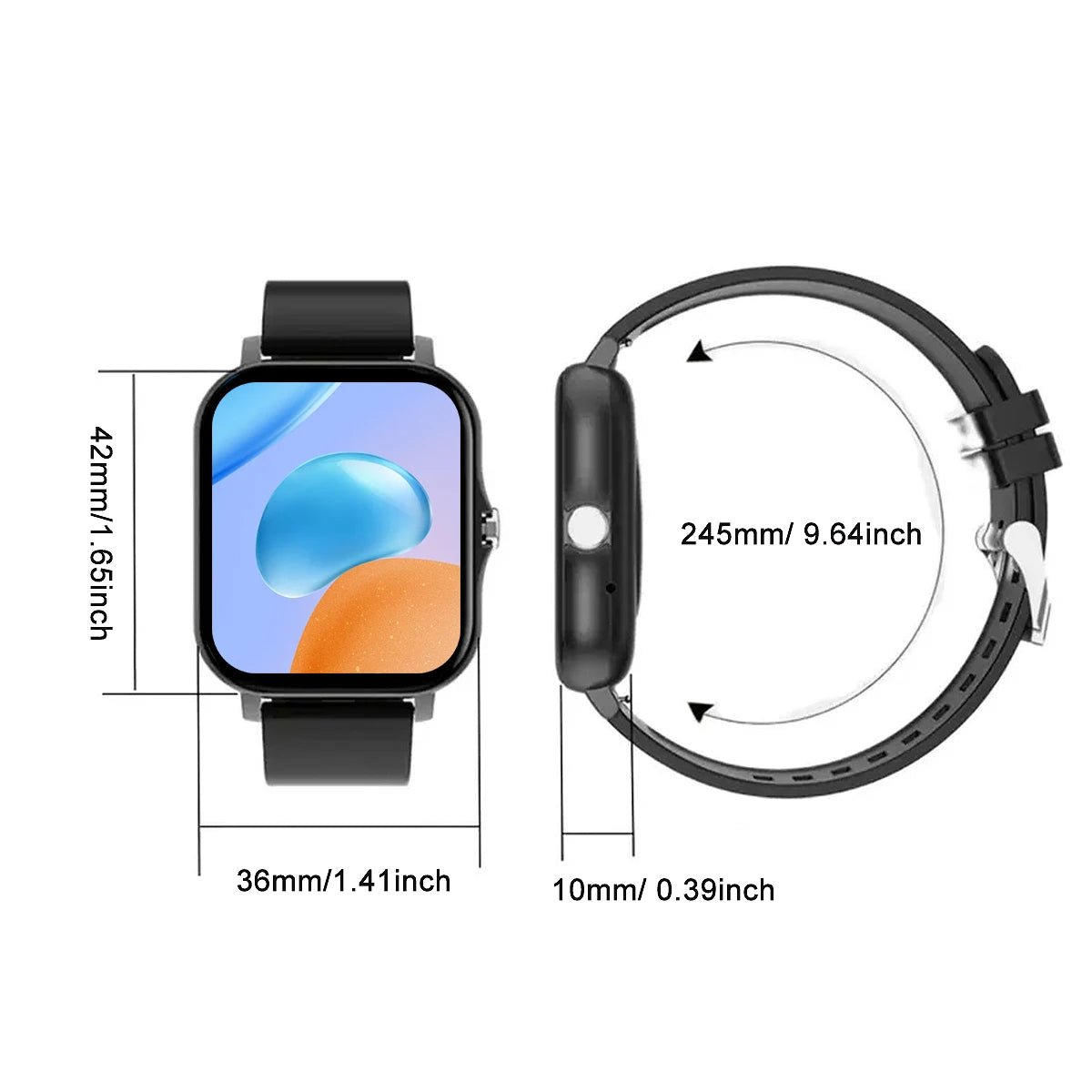 Smart Watch 1.83” – Call, Message & Fitness Tracker for Adults - Fortunato Store