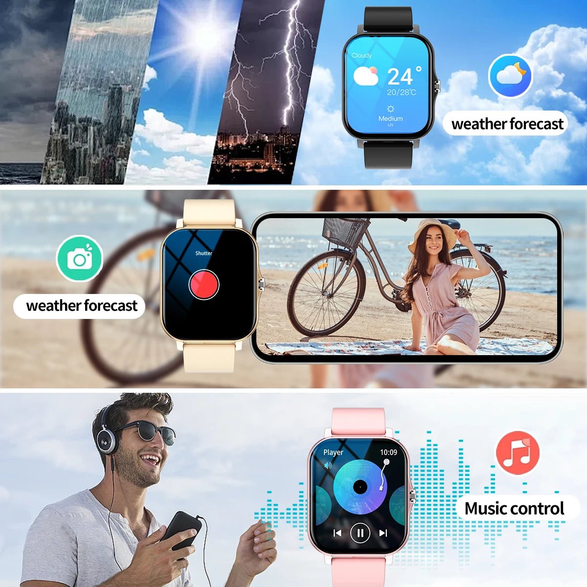 Smart Watch 1.83” – Call, Message & Fitness Tracker for Adults - Fortunato Store