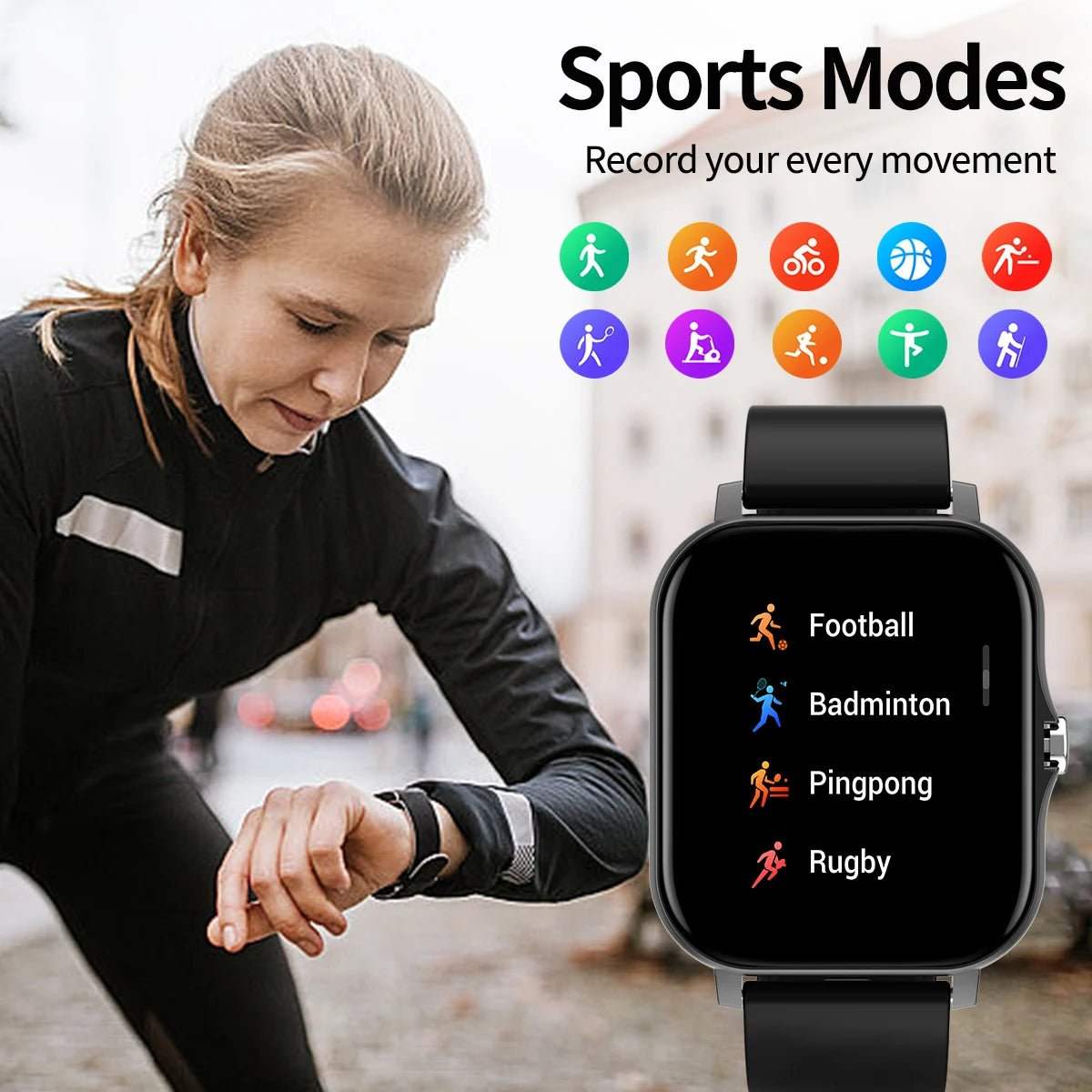 Smart Watch 1.83” – Call, Message & Fitness Tracker for Adults - Fortunato Store